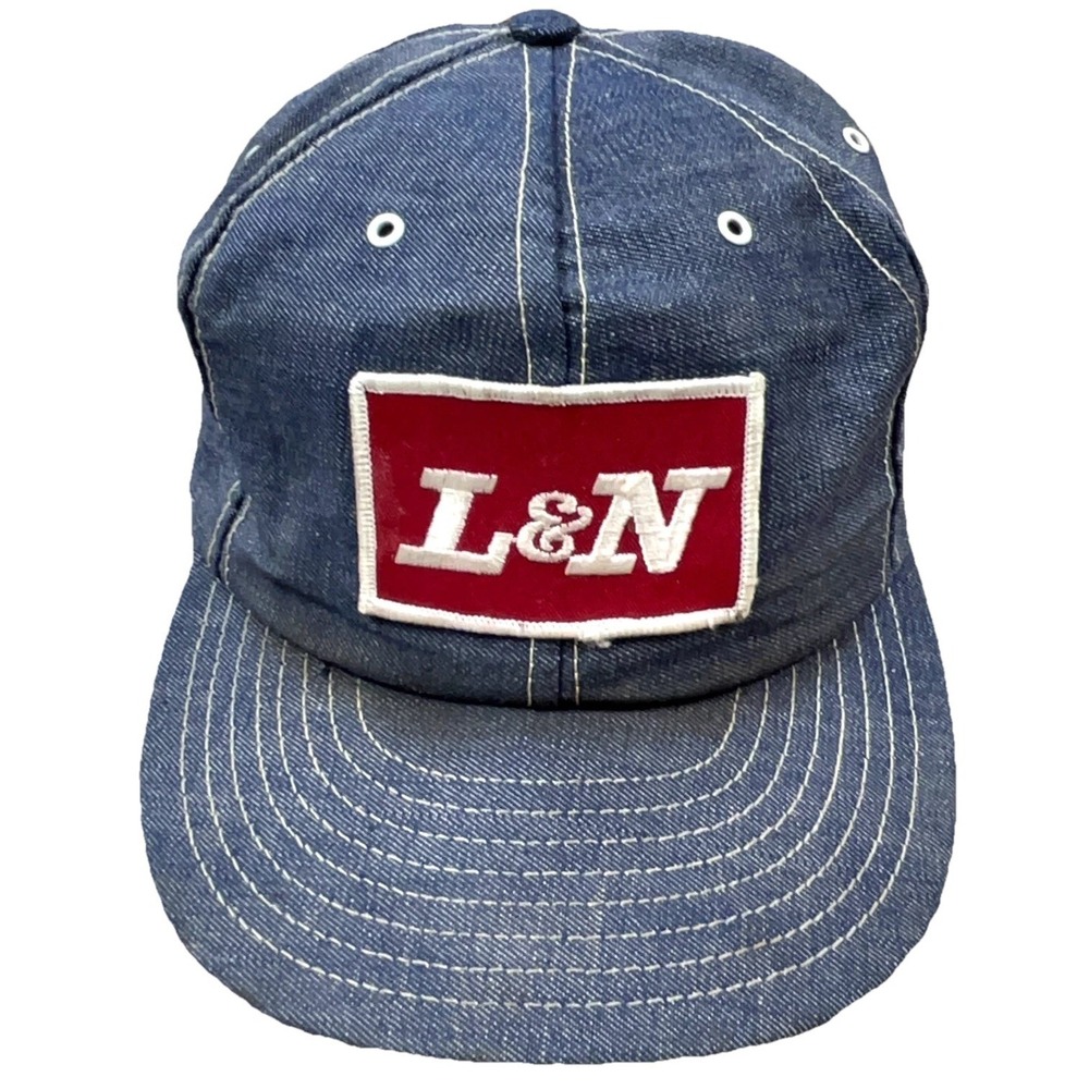Vintage Louisville MFG Trucker Hat Cap Made In USA Patch L&N Railroad 70s 80s